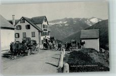 Furka Postkutsche Hotel Teifengletsch Postkutsche Schweiz Foto AK