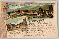 2126 Les Verrières 1899 Lithographie
