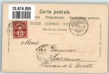 2126 Les Verrières 1899 Lithographie