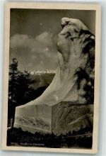 7500 St. Moritz Foto AK Denkmal Segantini
