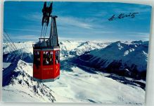 7500 St. Moritz 1979 Winter Seilbahn Corviglia-Piz Mair