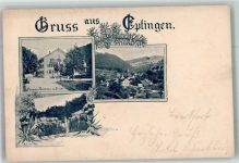 4458 Eptingen 1900 Foto AK Pension zu Linde