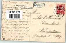 8593 Kesswil 1910 Foto AK Geschäft Consum Bahnpost Zug 2717