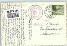 Diablerets 1955 Foto AK Hüttenstempel