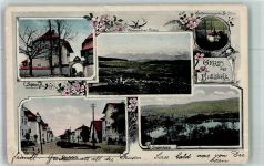 6018 Buttisholz 1909 Foto AK Schloss Wallfahrts- kapelle St. Otillia Dorfplatz Soppensee