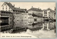 8000 Zürich Foto AK An der Limmat