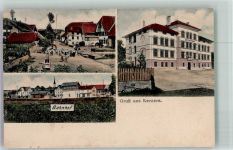 3210 Kerzers Foto AK Bahnhof Schulhaus