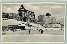 7500 St. Moritz 1934 Winter Hotel Palace und Grand Eislaufbahn