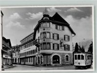 6010 Kriens Foto AK Straßenbahn Geschäft Kreuzbäckerei