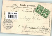 8158 Regensberg 1903 Foto AK Burg Pension Rosengarten