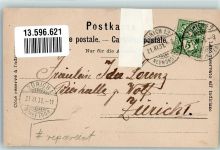 8000 Zürich 1901 Gebrauchsspuren Gasthaus Römerhof Neumünster Bierwagen repariert