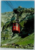 Säntis Foto AK Seilbahn Schwägalp