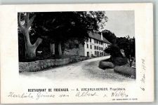 2088 Cressier NE 1906 Foto AK Gasthaus de Frochaux