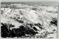 7260 Davos Dorf 1959 Winter Fliegeraufnahme Weissfluhjoch