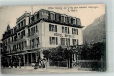 3860 Meiringen Foto AK Hotel Brünig Biergarten