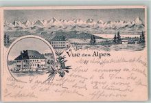 1833 Les Avants 1899 Lithographie Hotel vue des Alpes Vorläufer