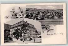 3150 Schwarzenburg Foto AK Marktszene Gasthaus zum Bären