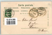 4900 Langenthal 1900 Lithographie Postkutsche Dorfstrasse Postamt Gasthaus zum Bären Kirche