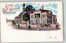 8400 Winterthur 1901 Lithographie Aktien- Brauerei Postamt Cafe National