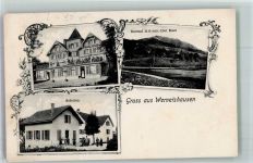 8342 Wernetshausen 1910 Foto AK Gasthaus Frohberg Schulen Bachtel