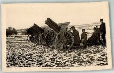 Kloten Haubitzen Steilfeuer Waffen Stellung FeldpostSt. Militärdienst Wafffenplatz Kloten Militär Schweiz 1914