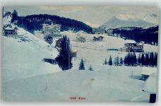 7050 Arosa Winter Werbung Lindt und Sprüngli Schokolade Rückseite