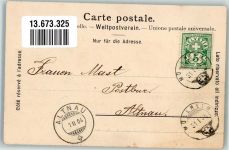 8555 Müllheim TG 1904 Foto AK Gasthaus zur Palme