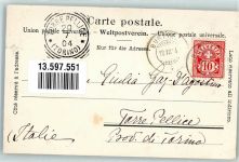 1268 Burtigny 1904 Foto AK Kirche