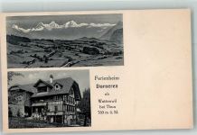 3665 Wattenwil 1921 Foto AK Pension Ferienheim Dorneren