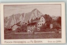 7423 Sarn Foto AK Pension Heinzenberg Piz Beverin