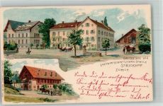 8000 Zürich 1901 Lithographie Landwirtschaftliche Schule Strickhof