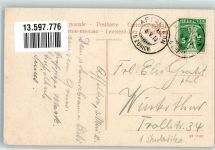 8910 Affoltern am Albis 1910 Foto AK Studentika Gasthaus Löwen Pferdetränke