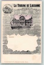1000 Lausanne Losanna Zeitungs AK La Tribune de Lausanne