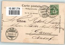 8910 Affoltern am Albis 1903 Foto AK Kirche Straße