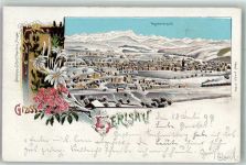 9100 Herisau 1899 Winterlithographie