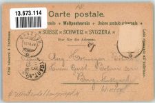 9100 Herisau 1899 Winterlithographie