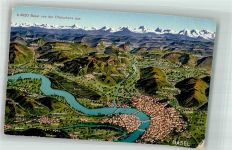 4000 Basel Bâle Foto AK Vogelschau