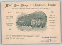 6600 Locarno FOTO KEINE AK Hotel Beau-Rivage et d´Angleterre