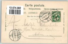 8500 Frauenfeld 1899 Lithographie Bahnhof Hotel Bahnhof Kirche