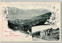 9473 Gams 1901 Foto AK Gasthaus Zollhaus route Gams-Wildhaus