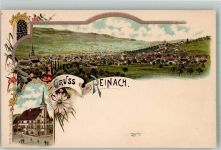 5734 Reinach AG Lithographie Gruss aus
