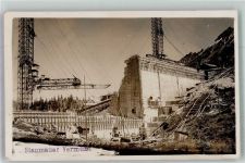 Fuorcla Vermunt Foto AK Staumauer Baustelle