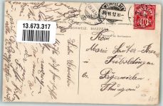 8570 Weinfelden 1912 Winter Gasthaus Schweizerbund
