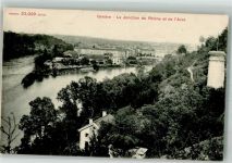1200 Genève Genf Foto AK La Jonction du rhone et de l´Arve