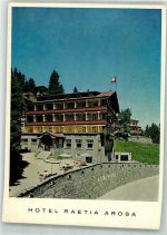 7050 Arosa 1972 Foto AK Hotel Raetia