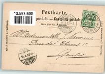 Rorschach Bahnhof Bahnhof Schweiz 1903 Foto AK
