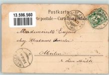 9650 Nesslau 1902 Gebrauchsspuren Pension Freihof Germen Giessefall