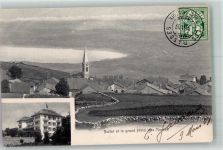 1453 Bullet 1907 Foto AK Hotel des Rasses Kirche Marke bildseitig