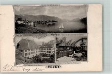 1800 Vevey Foto AK Hotel Le Chateau