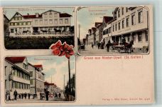 9244 Niederuzwil 1912 Foto AK Gasthaus zum Landhaus Straßenansicht